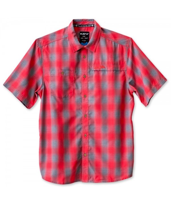 KAVU Wakeley Button Shirts Cardinal