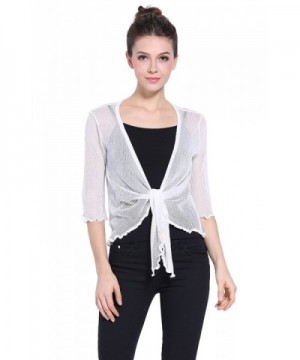 Sofishie Lightweight Sheer Shrug White