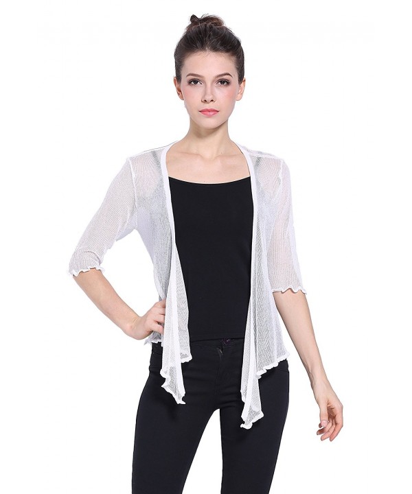 Lightweight Sheer Shrug - White - CH185QKD0YK