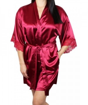 Womens Satin Kimono Bridesmaid Sleeves