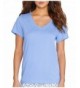 HUE Womens Short Sleeve V Neck