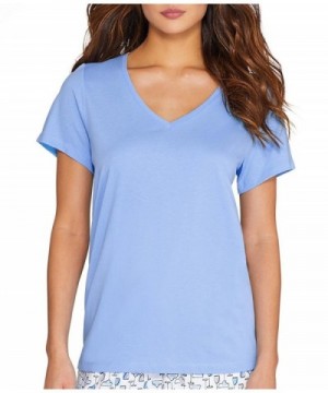 HUE Womens Short Sleeve V Neck