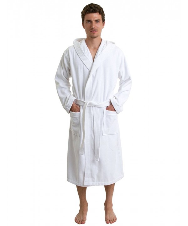 TowelSelections Hooded Velour Cotton Bathrobe