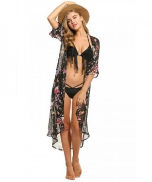 Zeagoo Womens Chiffon Kimono Cardigan