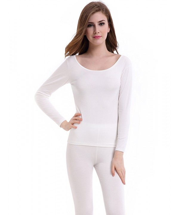 Women's Thermal Sets Cotton Warm Underwear Sleepwear M-XXL - Gray ...