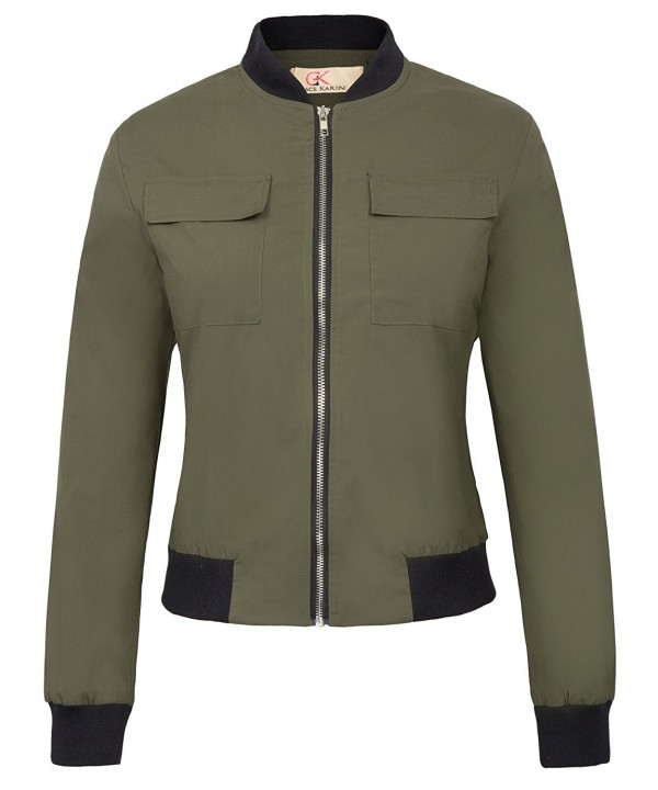 Classic Multi Pocket Bomber Jacket Green