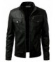 iDarbi Leather Skinny Motorcycle Bomber