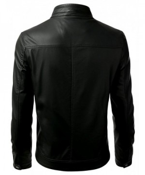 Discount Real Men's Faux Leather Jackets On Sale