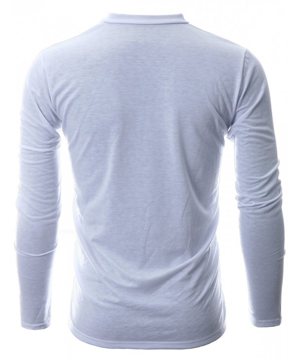Mens Slim Fit Soft Cotton Long Sleeve Lightweight Thermal Crew Neck T ...