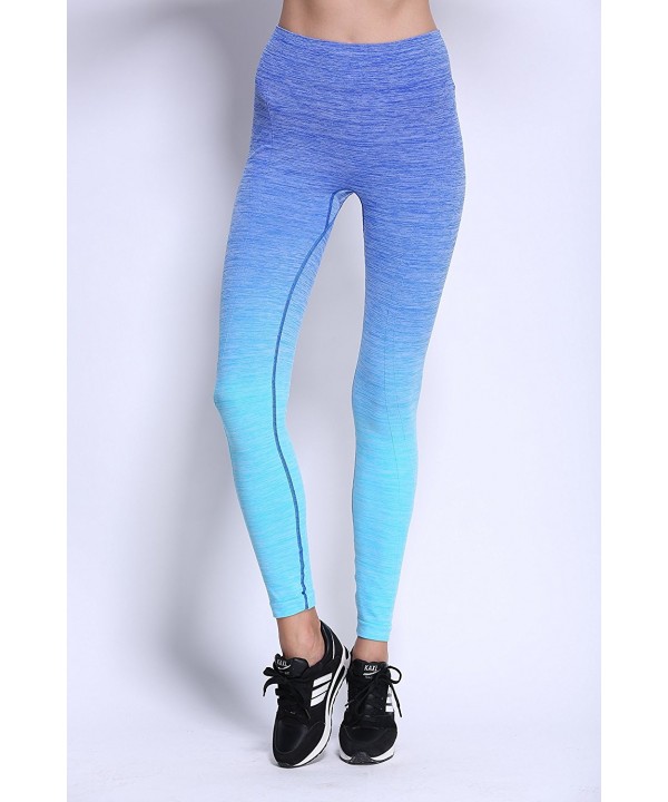 blue athletic leggings