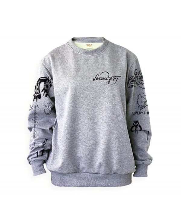 Noonew Womens Halsey Tattoos Sweatshirt