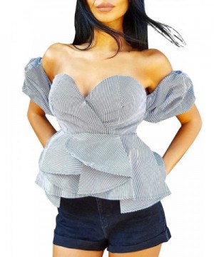 BerryGo Womens Shoulder Backless Ruffle