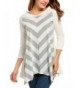 Zeagoo Sleeve Striped Zig Zag Pattern