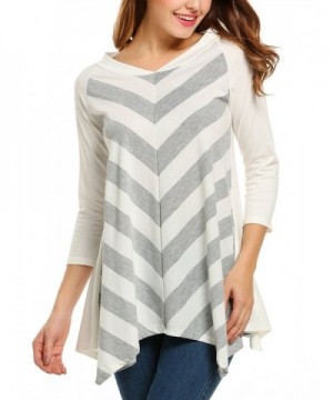 Zeagoo Sleeve Striped Zig Zag Pattern