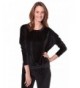 TexereSilk Womens Velour Sleeve TX WB013 001 BLCK R S