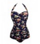 EasyMy Vintage Piece Swimsuit Women