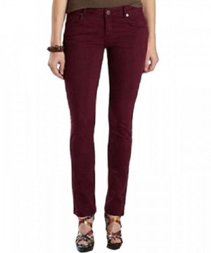 Buffalo Womens Skinny Jeans Burgandy