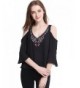 Sweetylove Ethnic Embroidery Chiffon Shoulder