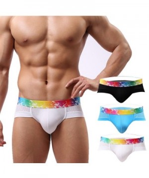 Underwear NECOA Breathable Briefs White Black Blue