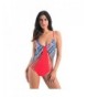 Wellwits Womens Colorblock Monokini Swimsuit