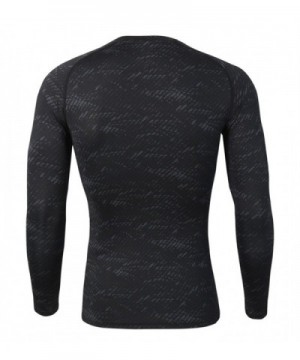 Men's Compression Tops Long Sleeves Tight Shirts Cool Dry Activewear ...