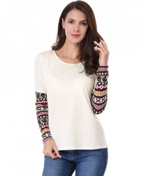 Allegra Womens Geometric Pattern Sleeve