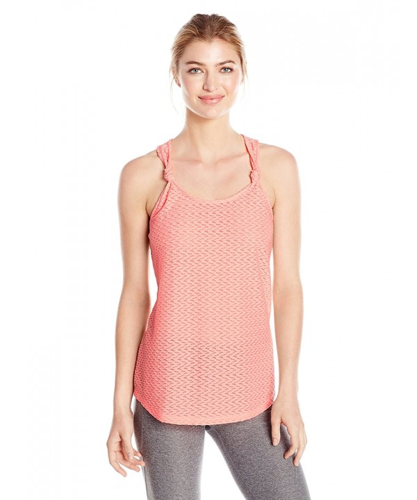 Women's Textured Tank - Neon Coral - CB12NV5RKKS