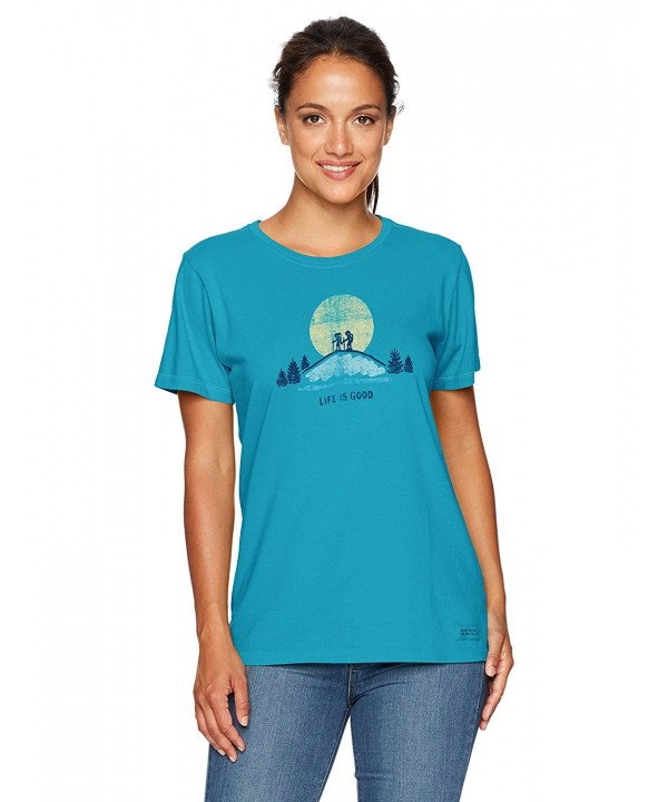 Life Good Crusher T Shirt Turquoise