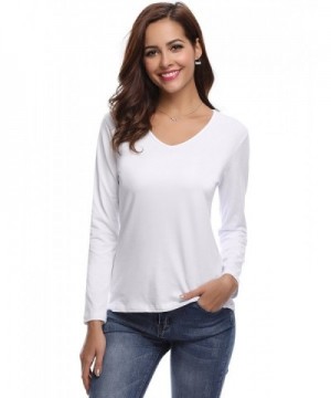 Aibrou Womens Sleeve Shirts Cotton