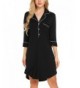 Ekouaer Boyfriend Cotton Nightgown Sleeve