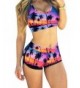 QingLemon Bandage Swimwear Swimsuit Purplecoconut