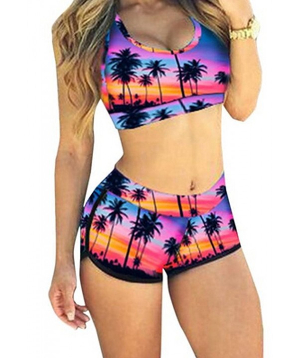 QingLemon Bandage Swimwear Swimsuit Purplecoconut