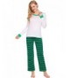 PEATAO Christmas Pajamas Sleeve Bottoms