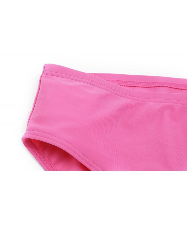 Women Summer Swimwear Two Pieces Tankini Set Bikini Bottoms - Rose Red ...