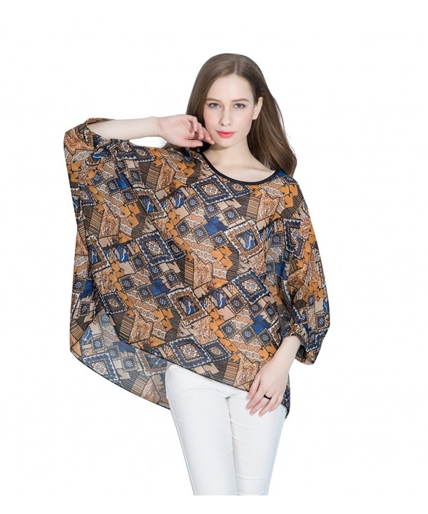 iNewbetter Bohemian Chiffon Batwing Pattern