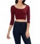 Womens Trendy Scooped Sleeve Burgundy