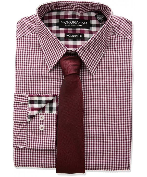 Nick Graham Gingham Check Sleeve