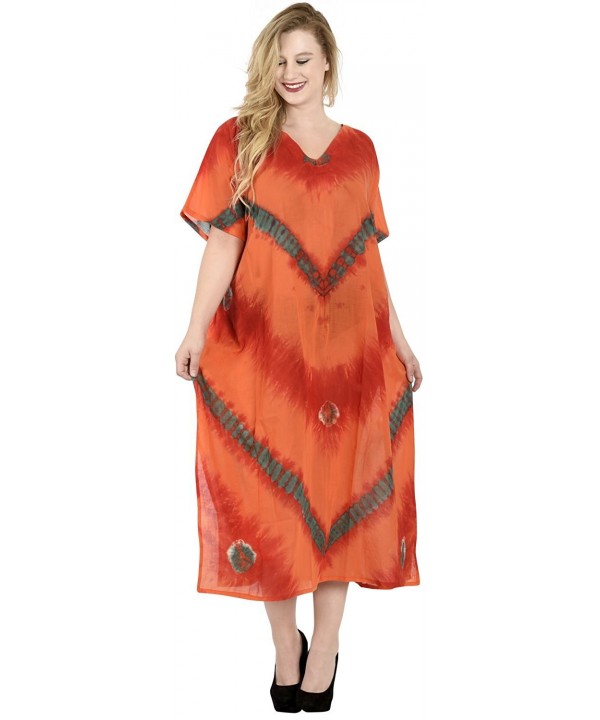 Leela Women Casual Caftan Orange