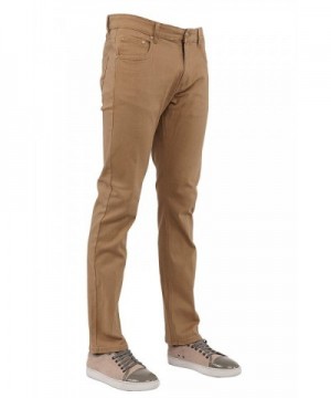 Perruzo Mens Jeans 34x30 Khaki