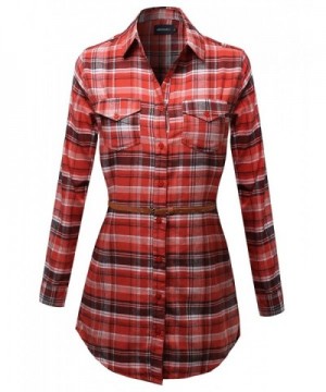 Awesome21 Super Flannel Checkered Orange