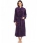 Leveret Womens Fleece Robe Purple