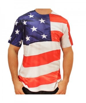American Flag Wrap Around Sublimated T-shirt - CB11L74UG5J