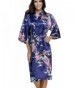 FLYCHEN Womens Kimono Sleepwear Peacock