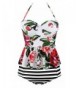 Angerella Printed Swimwear Vintage Swimsuits