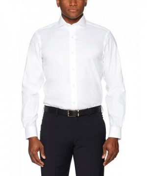Men's Classic Fit Cutaway-Collar Solid Non-Iron Dress Shirt - White ...