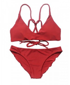 OMKAGI Strapped Bikini Padded Swimsuits