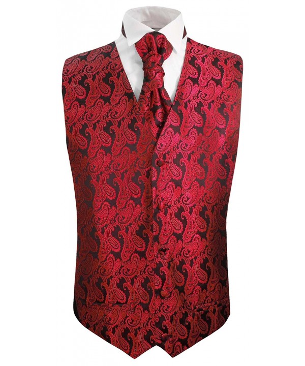 Tuxedo Vest and Cravat Sets - Red - CS185EHZDLE