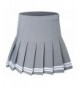 Womens Waist Pleated Tennis Stripe