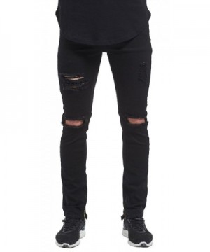 MrPick Zipper Skinny Stretch Destroyed