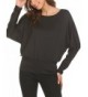 Women Casual Dolman Batwing Sleeve